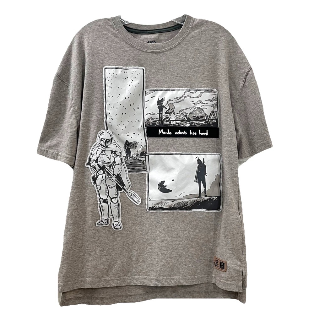 Star Wars Unisex T-Shirt M The Mandalorian Concept Series Mando Extends His Hand